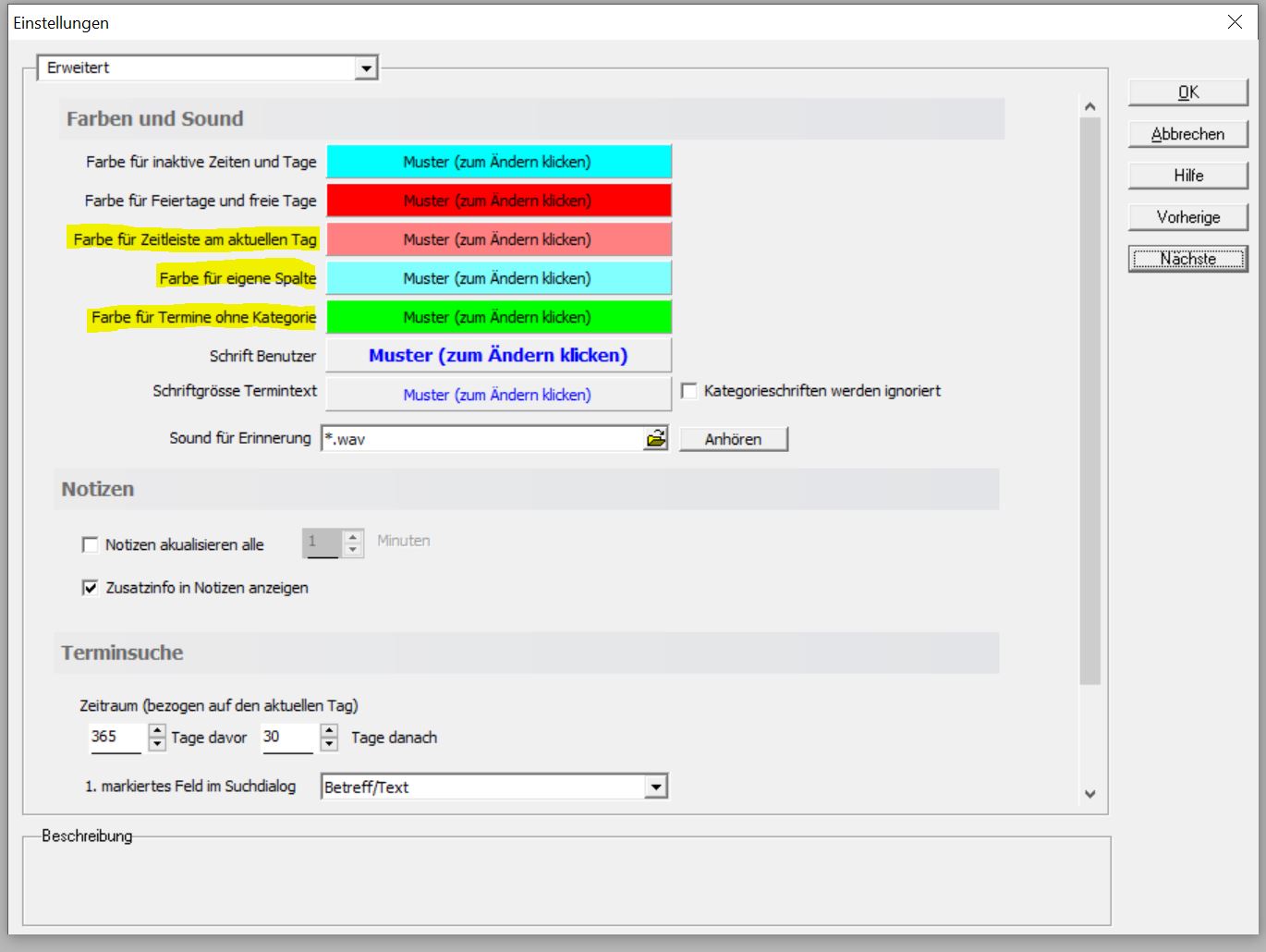 FarbeeigeneSpalteLeiste