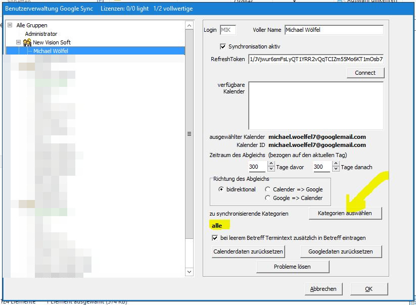 GoogleSyncKatAuswahl1