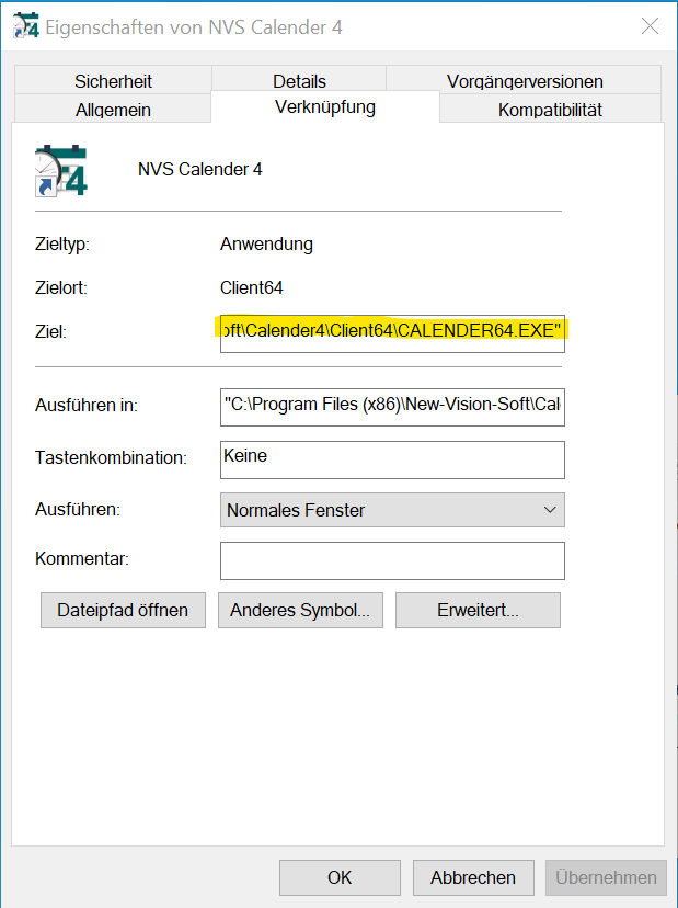 ScreenshotLinkEigenschaften1